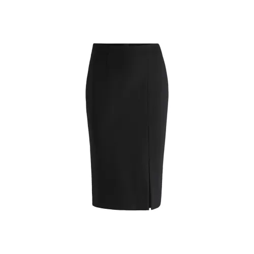 HUGO BOSS Черные Женские Повседневные Длинные Юбки