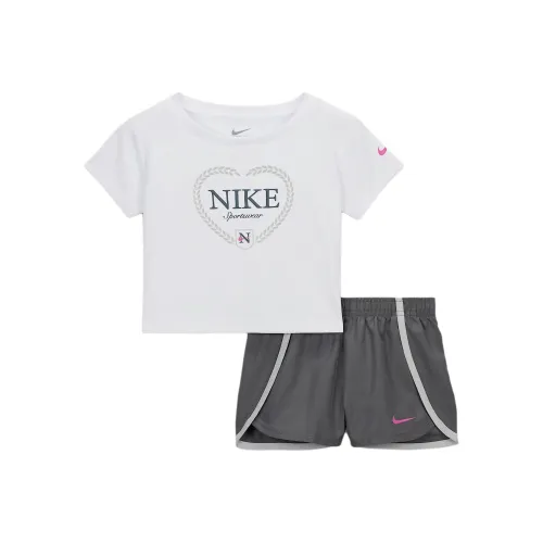 nike Повседневная спортивная одежда Dri-Fit Swoosh Дымчато-серый для малышей и детей дошкольного возраста