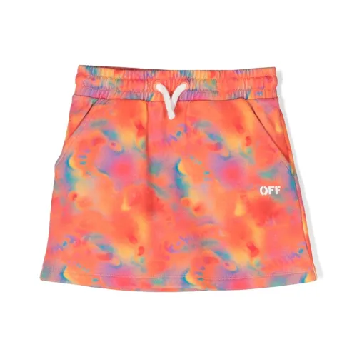 Off Белый многоцветный Kids Юбки