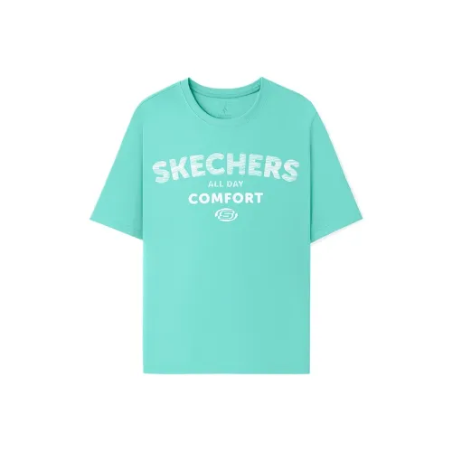 Skechers T-Shirt Унисекс Розовый Зеленый 000U