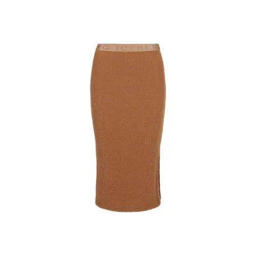 Айсберг Повседневный Длинный Юбка Женская Светлый Умбра