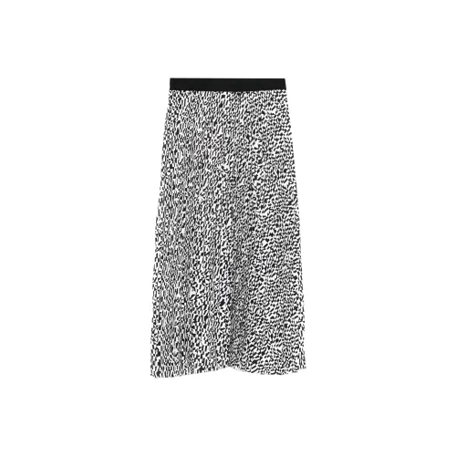 KARL LAGERFELD SS25 Повседневный Длинный Юбка Женские Черный