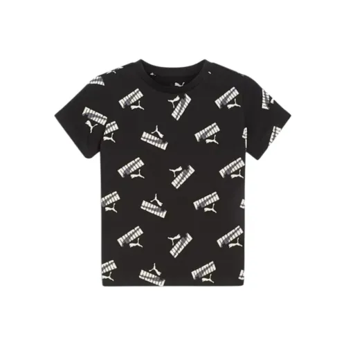 PUMA AOP Vibe Check T Рубашка Черный Дети Возраст 3-7 лет