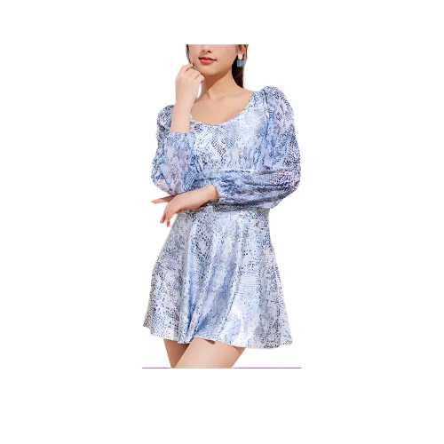 ZOKE Ван-Пис Купальник Женские Розовый Синий Коричневый Серебряный Лазерный