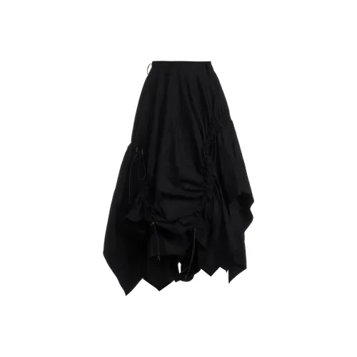 Yohji Yamamoto FW24 Повседневная длинная юбка женская черная