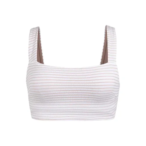 lululemon Купальник с оборками двухкомпонентный женский белый розовый