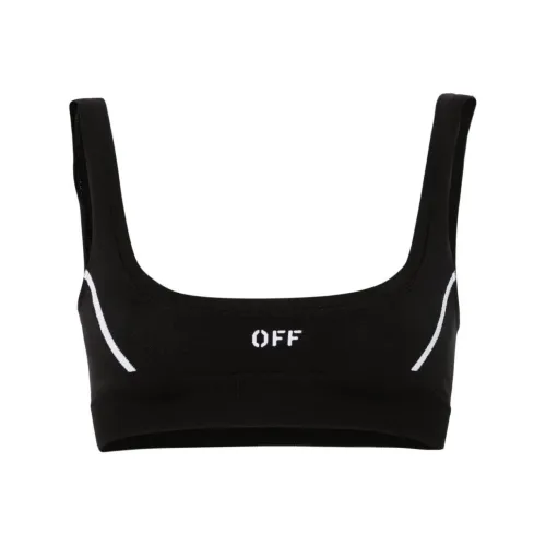 Off Белый Спортивные жилеты Женские Черный