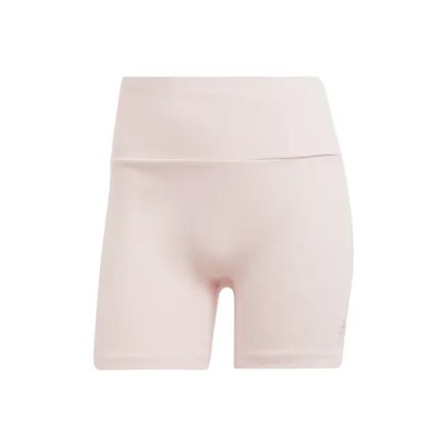 Adidas LOUNGE RIBBED Велошорты и Велошорты Женские Песочно-розовые