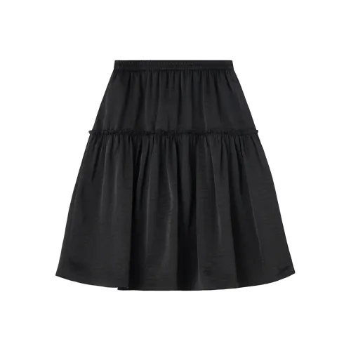 SOON FLOWER Лето Повседневные Короткие Юбки Женские Черный