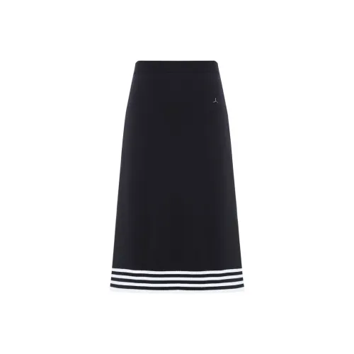 LI NING 1990 Classic Collection Повседневный Длинный Юбка Женские Черный