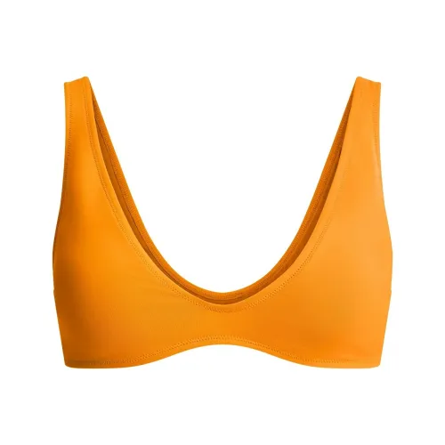 SKIMS SS25 Фирменный Плавание Plunge Бикини Топ Бикини Женские ТАНЖЕРИН