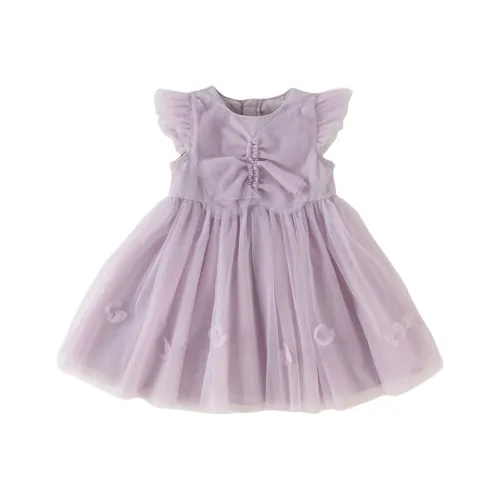 DAVE&BELLA Серо-фиолетовые Платья для детей