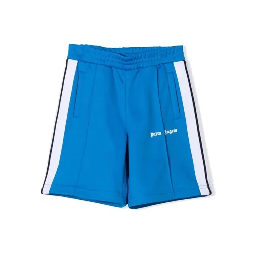 PALM ANGELS Blue Kids Short