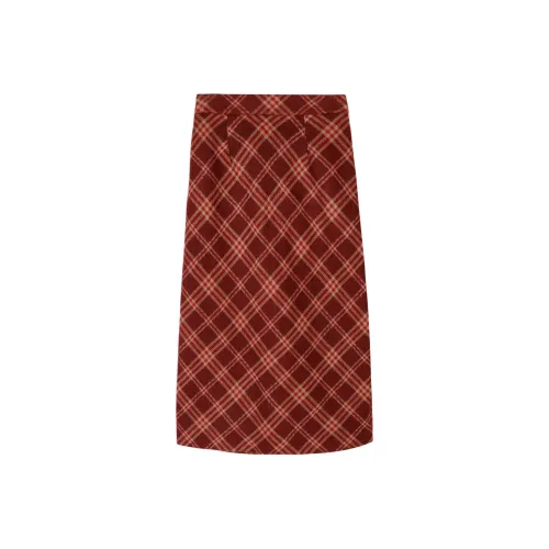 XINBANGBANG Повседневный Длинный Юбка Женские Красный