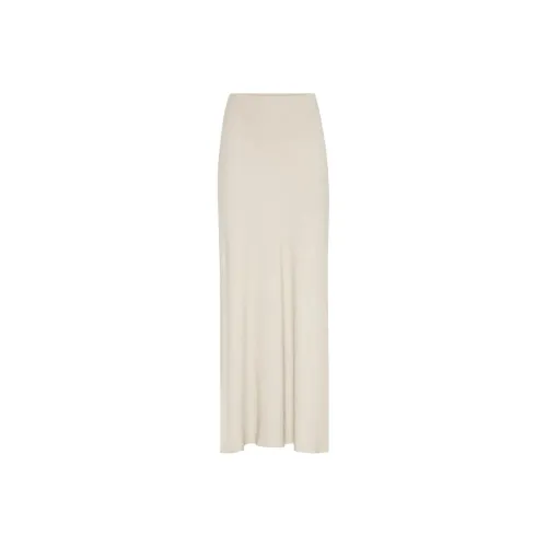 BRUNELLO CUCINELLI SS25 Повседневный Длинный Юбка Женские Песочно-бежевый