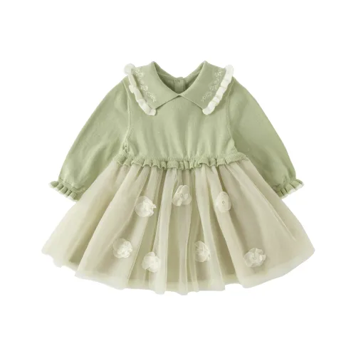 DAVE&BELLA Зеленый яблочный Kids Платья