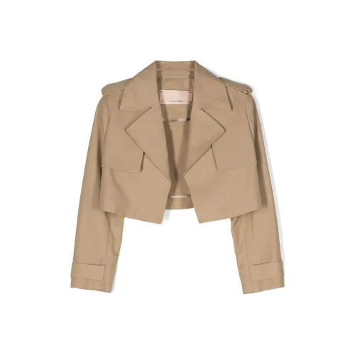 Elisabetta Franchi SS24 Тренчкот Бежевый Детский