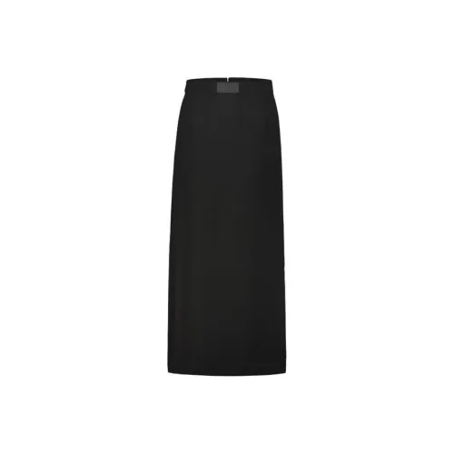 Vetements Черная Женская Повседневная Длинная Юбка