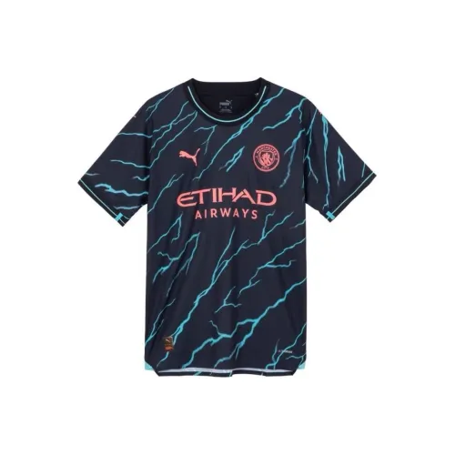 PUMA Manchester City F.C. 2023 24 Аутентичный Третий Футбол Джерси Женские Синие