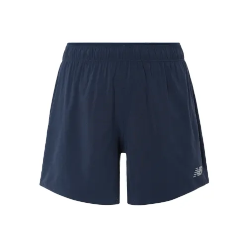 New Balance Морской синий Женские спортивные шорты