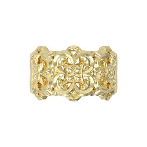 Mouhooland Кольца из стерлингового серебра 925 пробы с покрытием из 18К золота унисекс