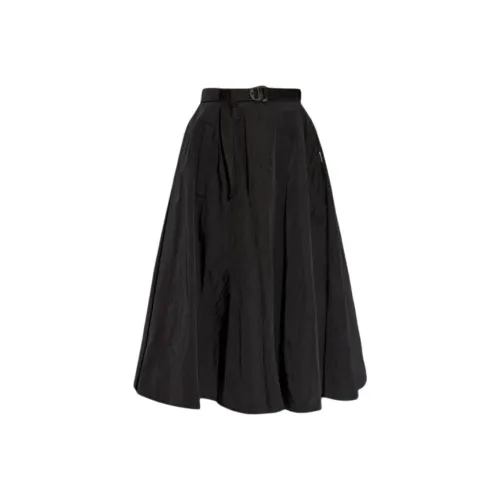 Moncler Повседневный Длинный Юбка Женские Черный