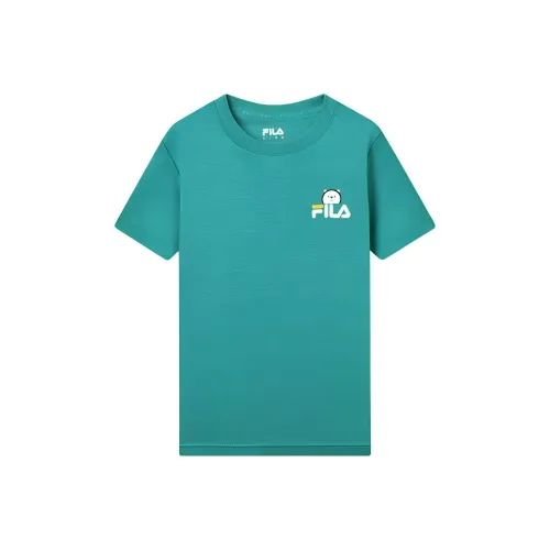 FILA KIDS T-рубашка Hedge зеленая для подростков