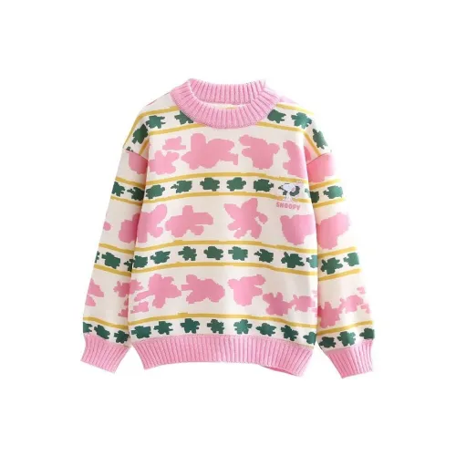 SNOOPY Свитер Color Block Jacquard Детский