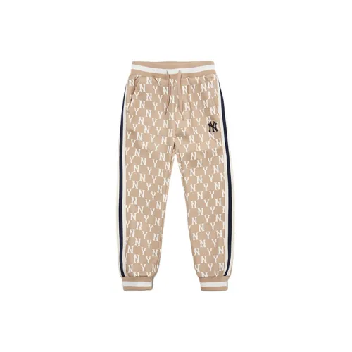 Детские MLB Вязаные Тренировочные Штаны Темно-Бежевые
