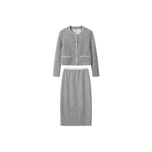 SHUXI Комплект с юбкой Женские Золотой самородок Scallion