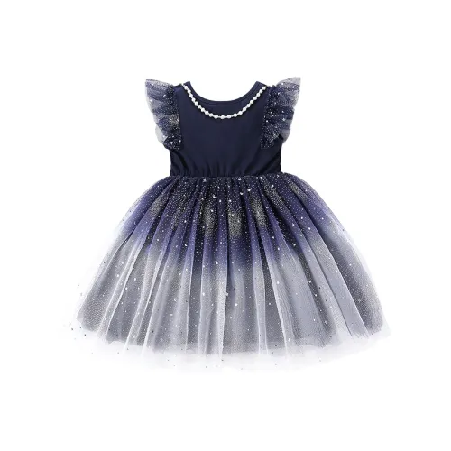 Dis Rabbit Платье Темно-синий Детский