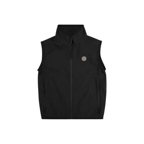STONE ISLAND Черные Детские Жилеты