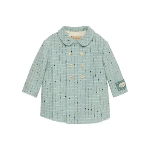 GUCCI Зеленый Kids Шерстяное пальто