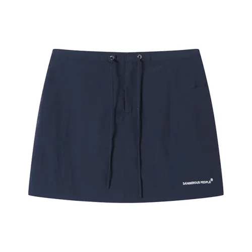 DANGEROUSPEOPLE Повседневные короткие юбки женские темно-синий