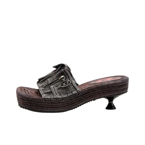 DIESEL Слипоны Черные Женские
