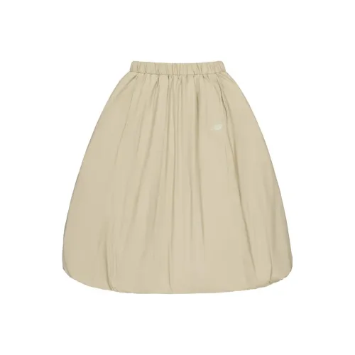 New Balance совместный бренд Повседневная длинная юбка Женская Темный хаки