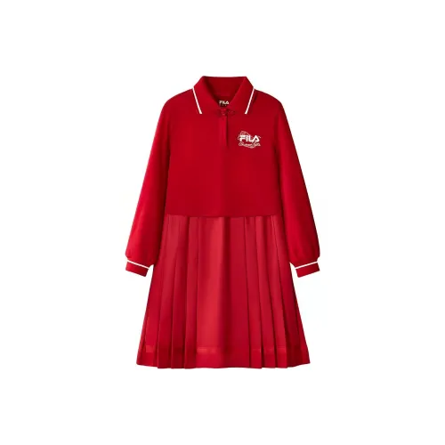 FILA KIDS Детское платье Красный ритм Подростки