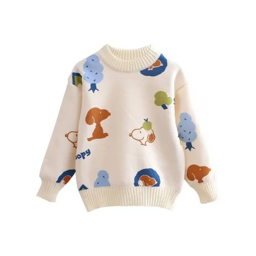 SNOOPY Свитер Little Дерево Щенок Дети Возраст 3-7 лет