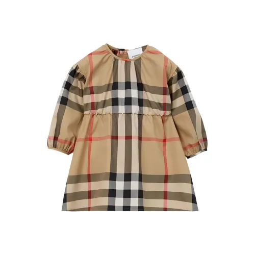 Burberry Платье Бежевый Infant и Toddler
