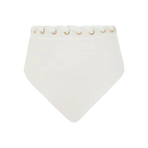 Zimmermann SS24 Плавательные шорты Женские Айвори Белый