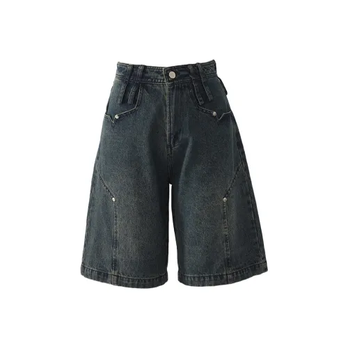 Wen Shan Джинсовые шорты Женские Винтаж