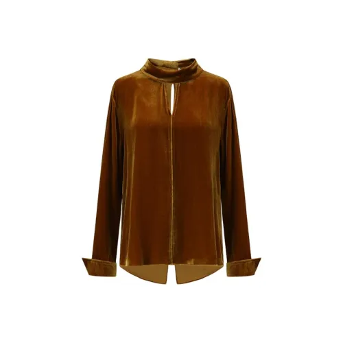 DEEPMOSS Золотисто-коричневые Женские Рубашки
