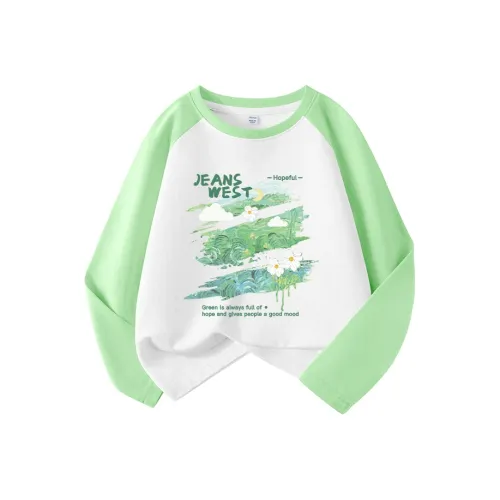 JEANSWEST JNR T-Shirt Яблоко Зеленый J Зеленый Граффити Подростки