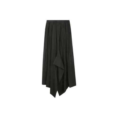 Yohji Yamamoto Черные Женские Повседневные Длинные Юбки