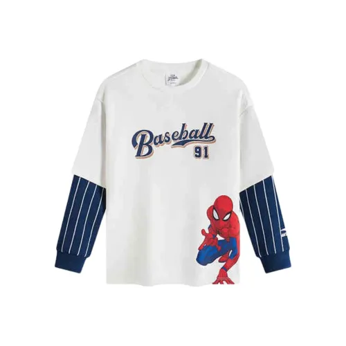 Antakids x ZHIZHUXIA LIANMINGKUAN T-рубашка хлопковая конфетного белого цвета для подростков