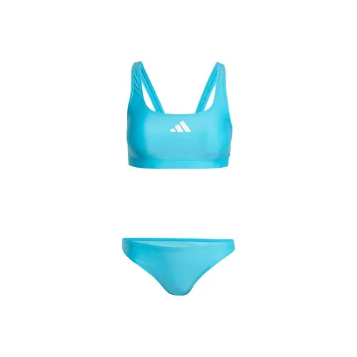 Adidas 3 Stripes Прозрачный Циановый Женские Бикини