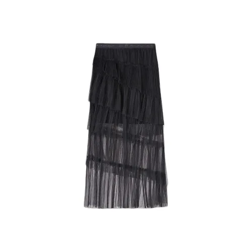 KARL LAGERFELD Повседневный Длинный Юбка Женские Черный