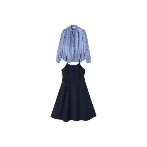 XIANGYING Комплект с юбкой Женские Темно-синий
