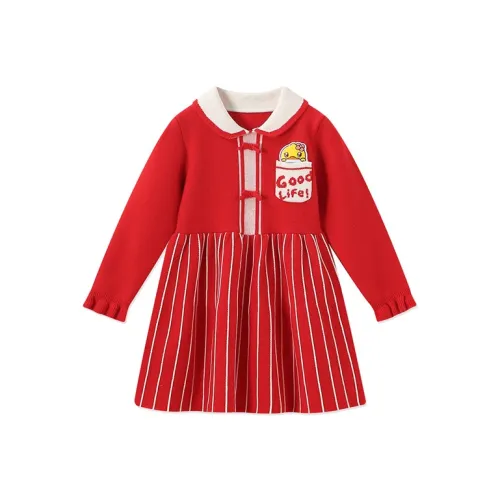 B.Duck Детское платье Китай Красный