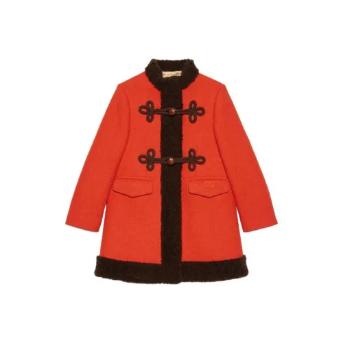 GUCCI Пальто Детская одежда SS23 Оранжевый Красный Малыш